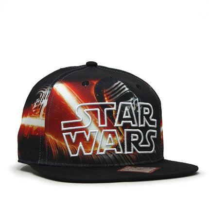 Star Wars Episode 7 Kylo Ren Sublimated Flat Brim Snapback Baseball Cap