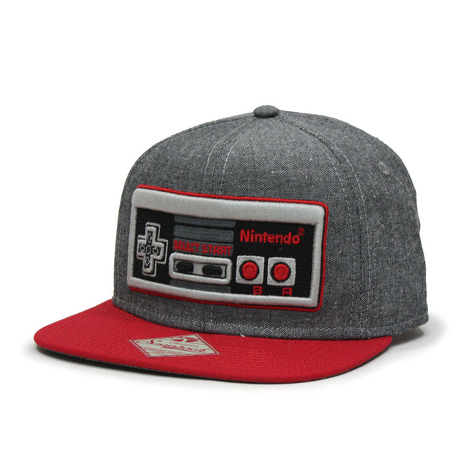 Nintendo Game Controller Snapback Flat Brim Baseball Cap