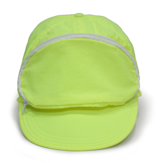 Cap Sac Adjustable Cap with Pocket - Neon Yellow