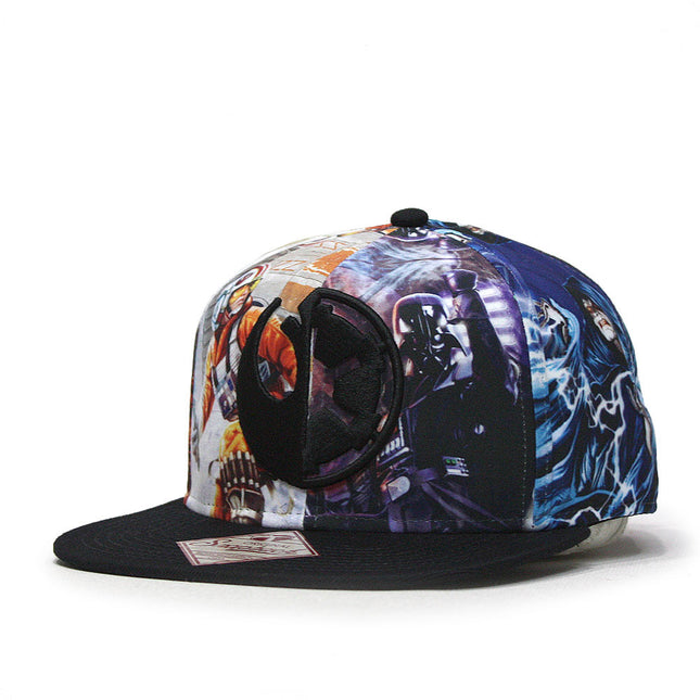 Star Wars Episode 7 Goods vs Evil Logo Sublimated Flat Brim Snapback Baseball Cap