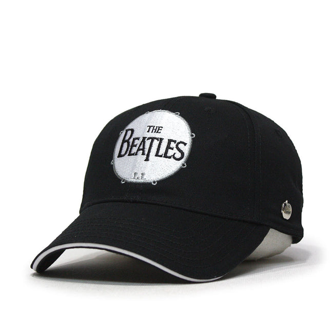 The Beatles Classic Drum Black Adjustable Baseball Cap