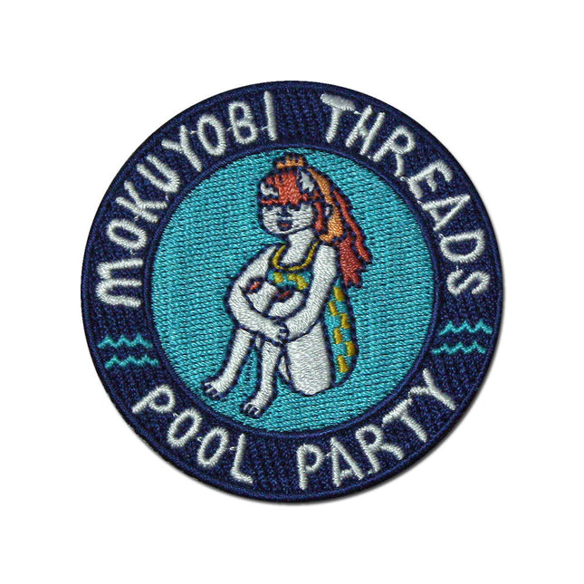 Decorative Embroidered Sew or Iron-on Backing Patch Pool Party Summer