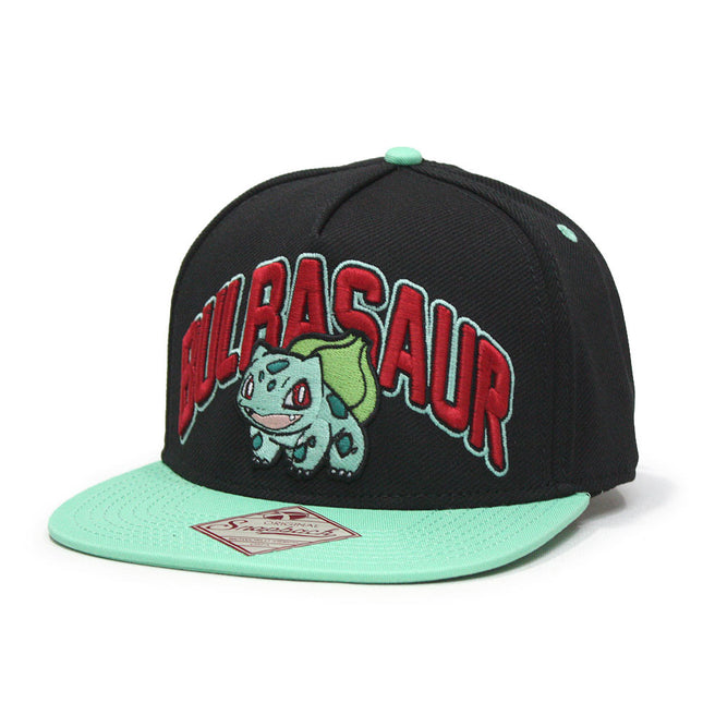 Pokemon Bulbasaur Adjustable Snapback Flat Bill Baseball Cap