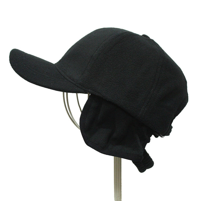 Fleece Low Profile Adjustable Baseball Cap w/ Earflaps