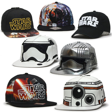 Star Wars Episode 7 BB8 Big Face Flat Brim Snapback Baseball Cap