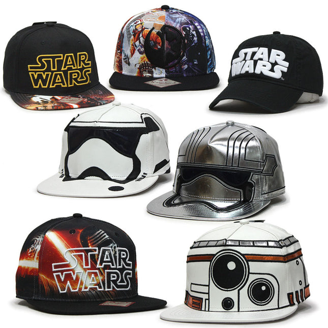 Star Wars Episode 7 BB8 Big Face Flat Brim Snapback Baseball Cap