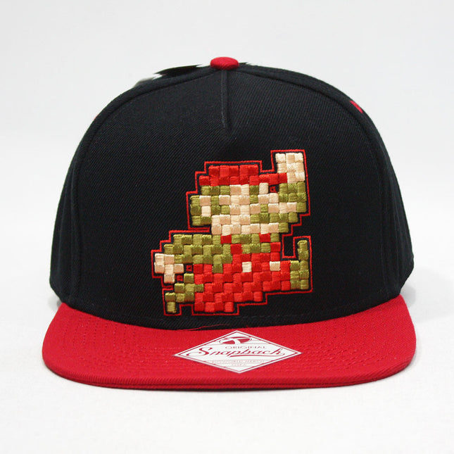 Nintendo Pixelated Super Mario Flat Brim Snapback Baseball Cap