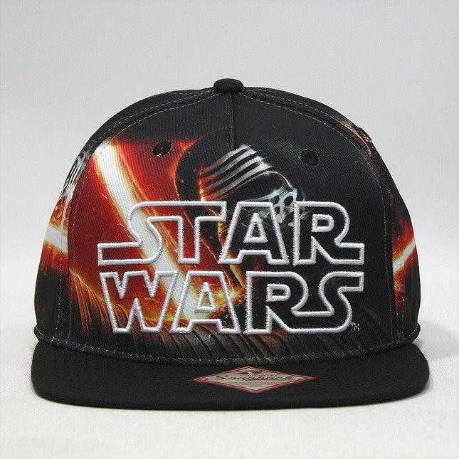 Star Wars Episode 7 Kylo Ren Sublimated Flat Brim Snapback Baseball Cap