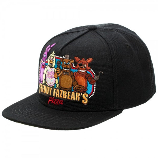 Five Nights At Freddy's Black Snapback Baseball Cap