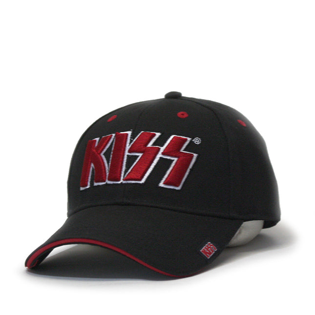 KISS Band Classic Red on White Adjustable Baseball Cap