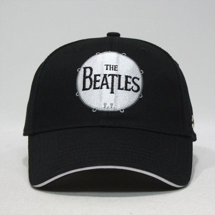 The Beatles Classic Drum Black Adjustable Baseball Cap