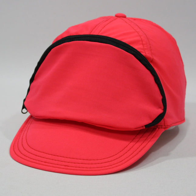 Cap Sac Adjustable Cap with Pocket Flame Red