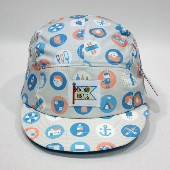 Button Vintage Style Brim Camper