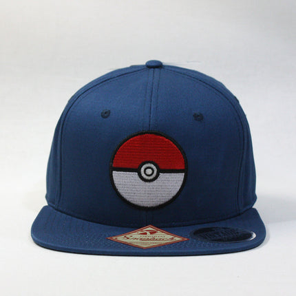 Pokemon Pokeball Blue Snapback Baseball Cap