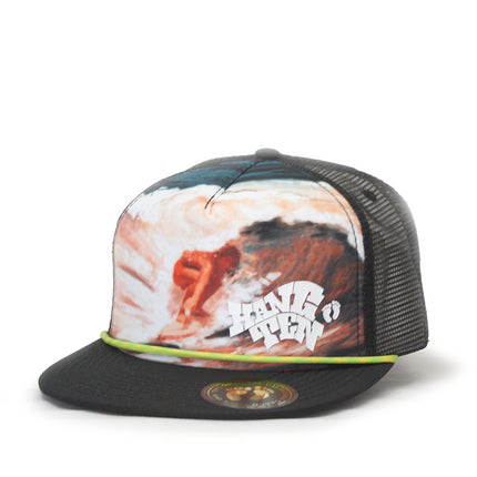Hang Ten Surf Sublimated Snapback Trucker Baseball Cap