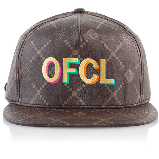 Fancois Faux Leather Adjustable Leather Strap Back Baseball Cap