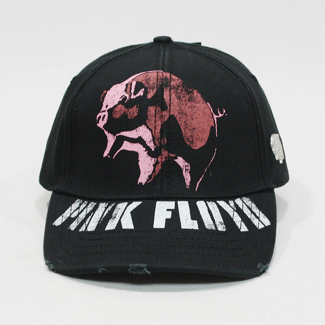 Pink Floyd Distressed Animal Album Velcro Adjustable Baseball Cap