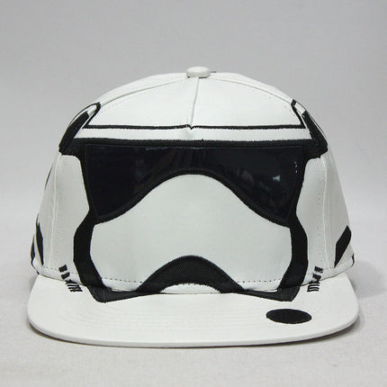 Star Wars Episode 7 Trooper Big Face Flat Brim Snapback Baseball Cap