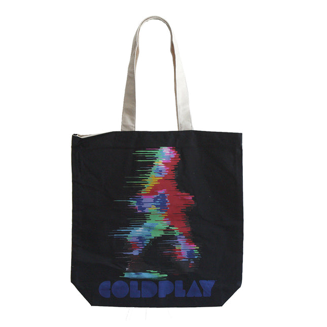 Coldplay Fuzzy Man ETIAW Cotton Tote Bag with Zip Top