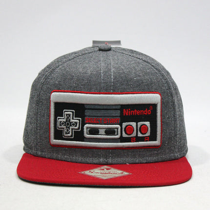 Nintendo Game Controller Snapback Flat Brim Baseball Cap