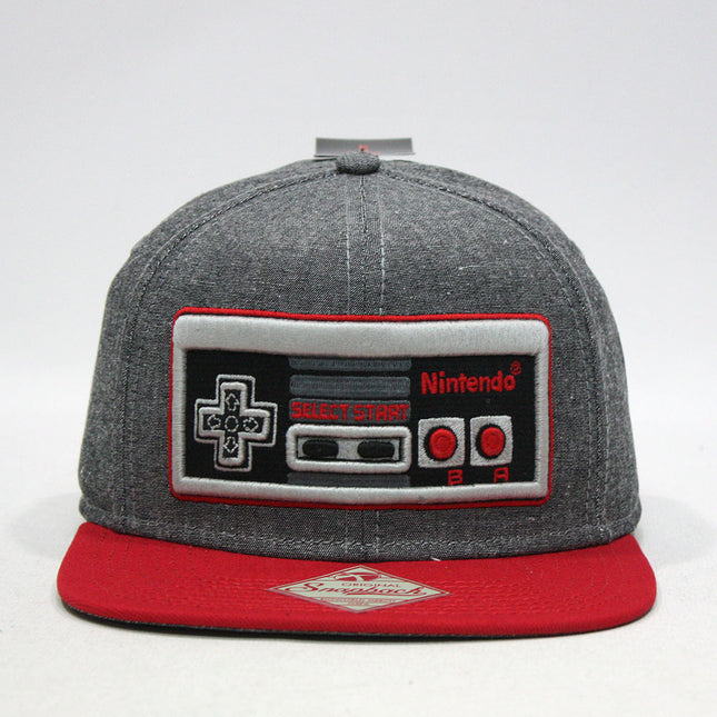 Nintendo Game Controller Snapback Flat Brim Baseball Cap