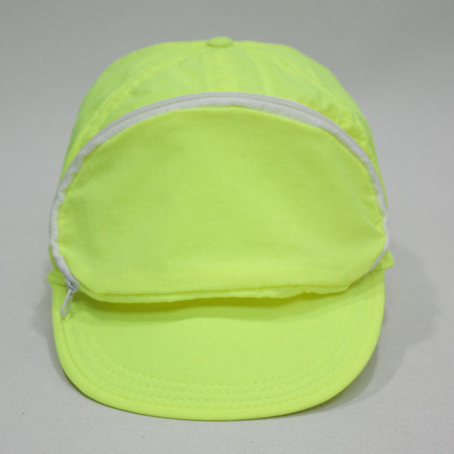Cap Sac Adjustable Cap with Pocket - Neon Yellow