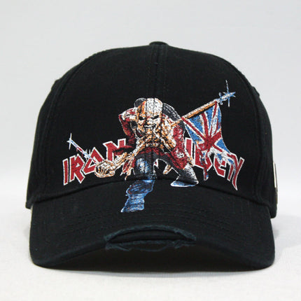 Iron Maiden The Trooper, Flight 666 Distressed Velcro Adjustable Baseball Cap