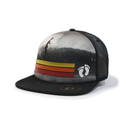 Hang Ten Stripes Sublimated Snapback Trucker Baseball Cap