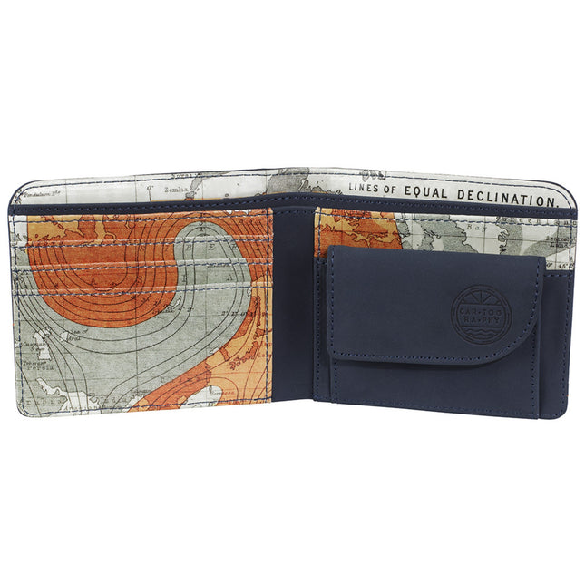 Cartography On the Road Mid-19th-century Atlas Map Leather Wallet