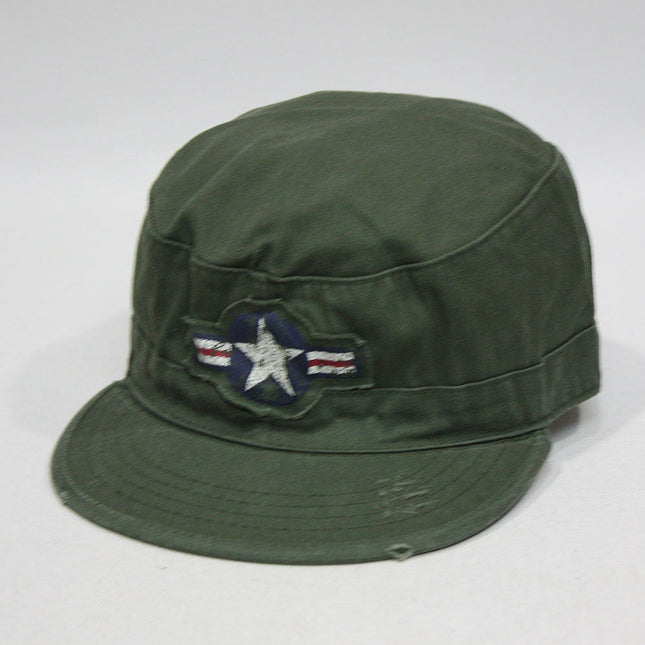 Vintage Air Corps Distressed Fatigue Military Combat Cadet Cap