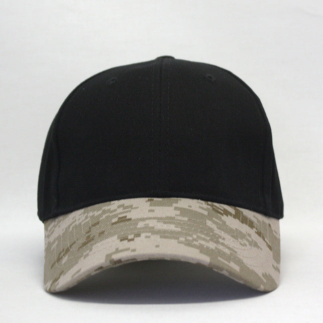 Two Tone Digital Camouflage Low Profile Adjustable Baseball Cap