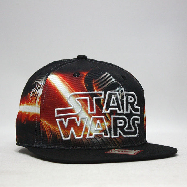 Star Wars Episode 7 Kylo Ren Sublimated Flat Brim Snapback Baseball Cap