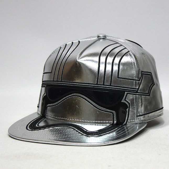 Star Wars Episode 7 Captain Phasma Bigface Flat Brim Snapback Baseball Cap