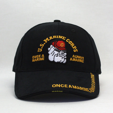 Deluxe Marine Bulldog Low Profile Adjustable Baseball Cap