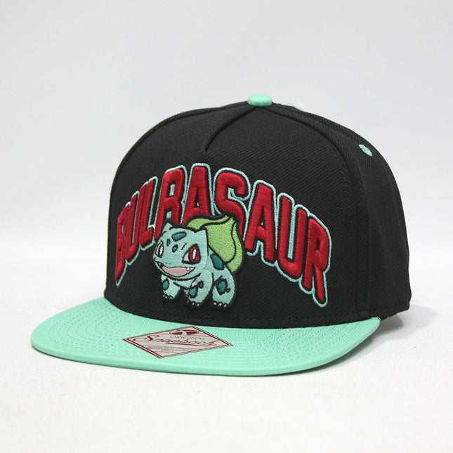 Pokemon Bulbasaur Adjustable Snapback Flat Bill Baseball Cap