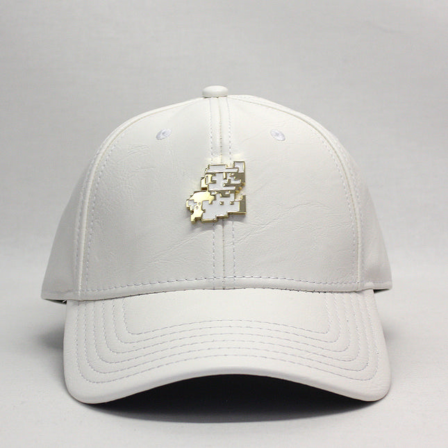 Nintendo Super Mario Jumping Icon Metal PU Leather Adjustable Baseball Dad Hat