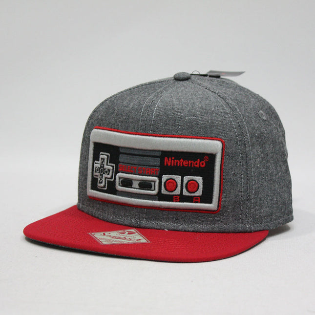 Nintendo Game Controller Snapback Flat Brim Baseball Cap