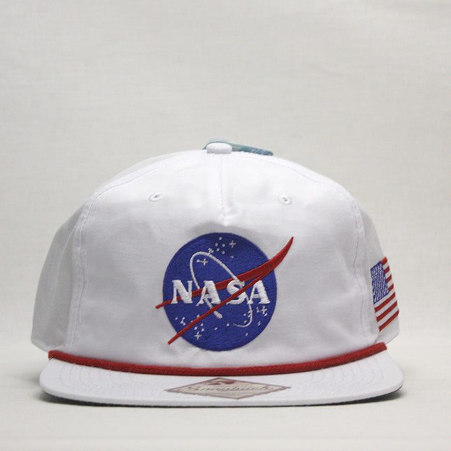 NASA USA Patch 5 Panel Slouch Snapback Baseball Cap