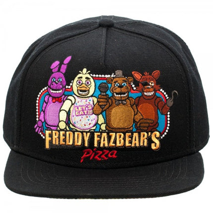 Five Nights At Freddy's Black Snapback Baseball Cap