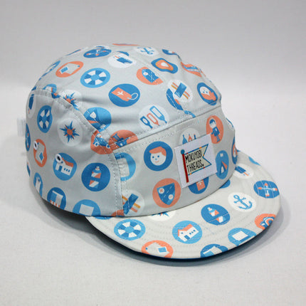 Button Vintage Style Brim Camper