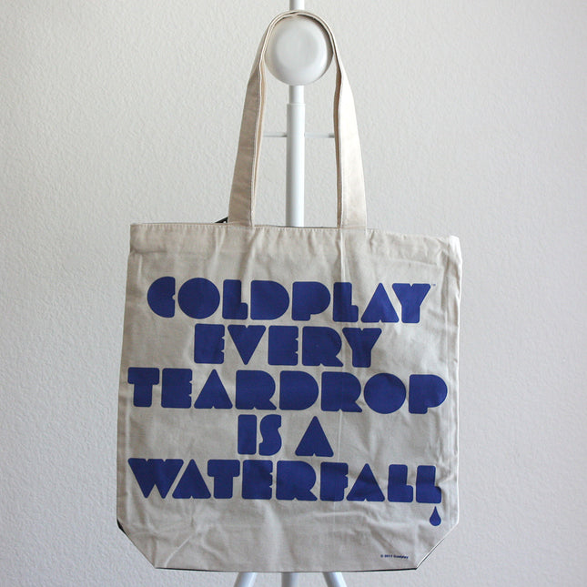 Coldplay Fuzzy Man ETIAW Cotton Tote Bag with Zip Top
