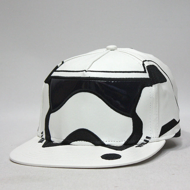 Star Wars Episode 7 Trooper Big Face Flat Brim Snapback Baseball Cap