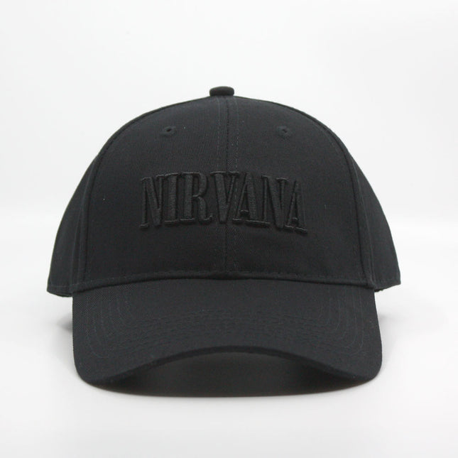 Nirvana Unisex 3D Hi-Build Text Logo Baseball Cap