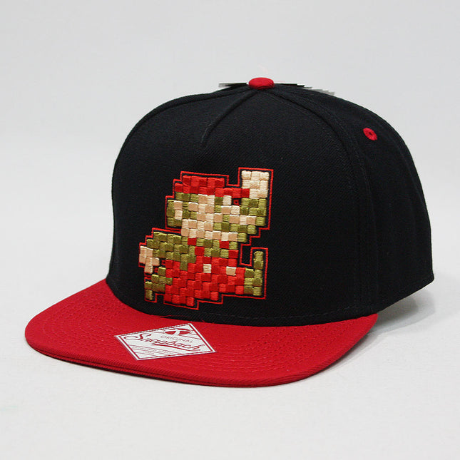 Nintendo Pixelated Super Mario Flat Brim Snapback Baseball Cap
