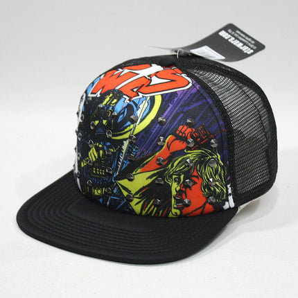 Star Wars Darth Vader Jedi Sublimated Mesh Trucker Studs Flat Brim Baseball Cap