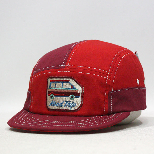 Van Red Vintage Style Brim Camper