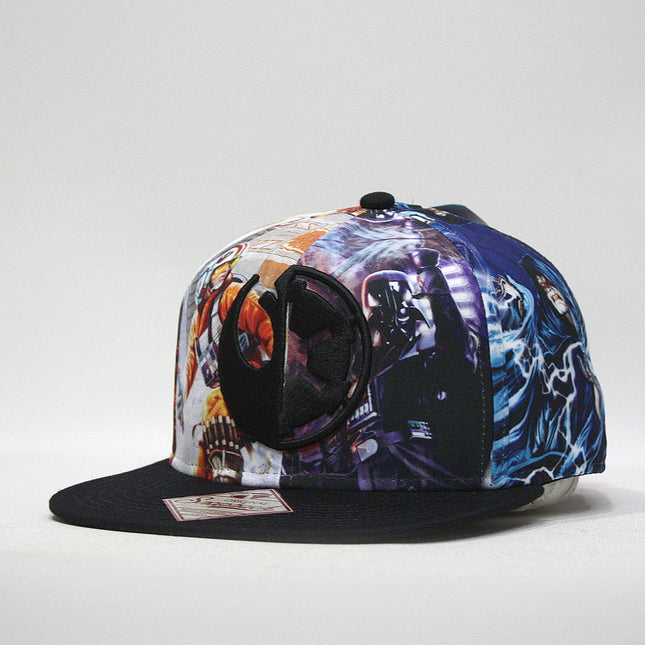 Star Wars Episode 7 Goods vs Evil Logo Sublimated Flat Brim Snapback Baseball Cap