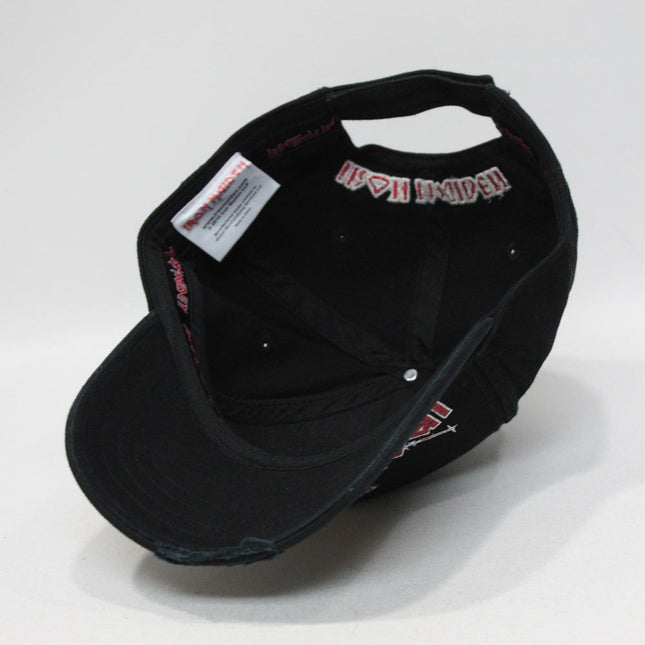 Iron Maiden The Trooper, Flight 666 Distressed Velcro Adjustable Baseball Cap