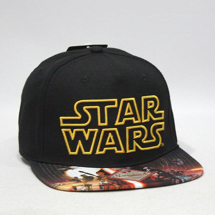 Star Wars Episode 7 Poster Sublimated Flat Brim Snapback Baseball Cap