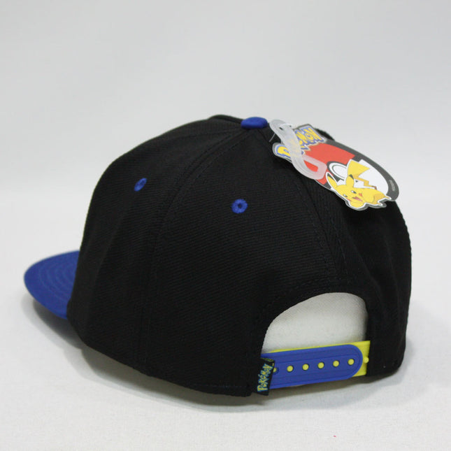 Pokemon Embroidered Pikachu Flat Brim Snapback Baseball Cap